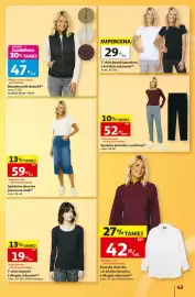 Auchan gazetka tydzień 36 Strona 43: Spodnie damskie z wiskozą €52,00, Bezrękawnik damski €47,00