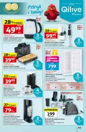 Auchan gazetka tydzień 36 Strona 45: Młynek do kawy Qilive Q.5363 €39,99, Blender ręczny Qilive Q.5605 €99,99