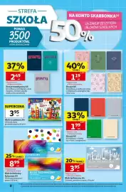 Auchan gazetka tydzień 36 Strona 8: Blok techniczny kolorowy A4 €8,99, Zeszyt A5 €1,19