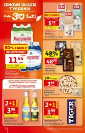 Auchan gazetka tydzień 36 Strona 2: Woda gazowana Muszynianka €11,45, Napój owsiany Inka Owsiane €5,38