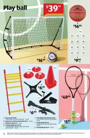 ALDI catalogue | Special Buys Page 8: Crane tennis racket €49,99, Craie golf balls €9,99