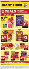 Giant Tiger flyer week 36 Page 1: Schneiders red hots wieners €2,99, Doritos or Cheetos snacks €2,97