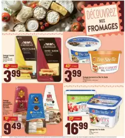 Marché Adonis flyer week 36 Page 9: Castello fromage tranché €3,99, Tre Stelle fromage bocconcini ou feta €3,99