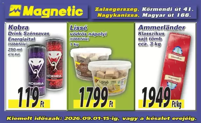 Magnetic akciós újság (érvényes eddig: 15-09)