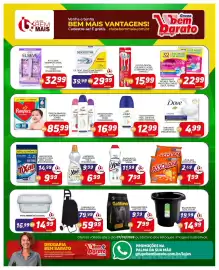 Catálogo Supermercado Bem Barato semana 36 Página 5: Desodorante aero dove €16,99, Saponáceo cremoso ypê €7,99