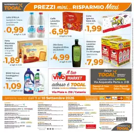 Volantino Tocal Pagina 12: Fette Biscottate Dorate Mulino Bianco €1,89, Detersivo Lavatrice Omino Bianco €7,99
