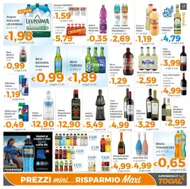 Volantino Tocal Pagina 9: Birra Tuborg €1,89, Amaro Boonekamp PETRUS €12,90