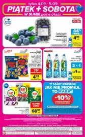 Carrefour gazetka Strona 7: Napój KUBUŚ WATERRR €1,00, Kapsułki do zmywarki FAIRY €68,99