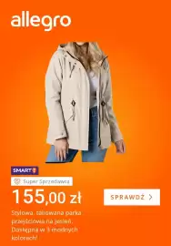 Allegro gazetka tydzień 36 Strona 3: Parka przejściowa taliowana na jesień €155,00