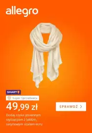 Allegro gazetka tydzień 36 Strona 5: Szal satynowy ecru €49,99