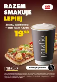 AVIA Stacje Paliw gazetka Strona 1: Zestaw zapiekanka + duża kawa Eat & Go 420 ml €19,98