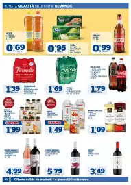 Volantino Il Punto Sigma Pagina 10: Coca Cola Zero Zucchero e Caffeina €1,79, Sigma bevande vari gusti €1,49