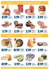 Volantino Il Punto Sigma Pagina 2: Palmieri Mortadella Favola €1,49, Prosciutto cotto gran biscotto deli €1,99