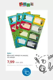Smyk gazetka tydzień 36 Strona 6: Naklejki na zeszyty Minecraft Astra €7,99