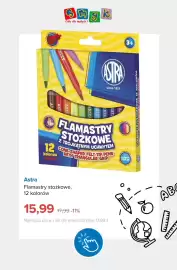 Smyk gazetka tydzień 36 Strona 7: Flamastry stożkowe Astra 12 kolorów €15,99
