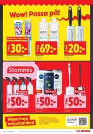 ICA Supermarket reklamblad vecka 36 Sida 9: Lactacyd Duschcreme €69,00, Jordan tandborste, barntandkräm €30,00