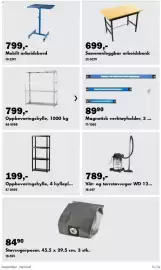 Biltema kundeavis Side 15: Magnetisk verktøyholder €89,90, Oppbevaringshylle €799,00