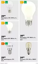 Biltema kundeavis Side 19: Normalpære E27 €29,90, Normalpære, E27, 470 lm, 2... €29,90