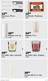 Biltema kundeavis Side 24: Kubbelys, hvitt €29,90, Kubbelys €24,90