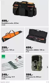 Biltema kundeavis Side 37: Hundeførerveske €499,00, Våpenetui, dobbelt €699,00
