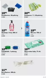 Biltema kundeavis Side 44: Håndsåpe, fruity €12,90, WC-Cleaner €15,90