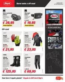Volantino Bep's Pagina 10: Marsupio Easy-T Givi €19,95, Stivale RSX V25 O'Neal €125,95
