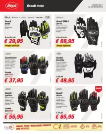 Volantino Bep's Pagina 4: Guanti estivi €29,95, Guanto Backflip €49,95