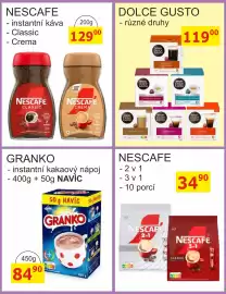 BENE Nápoje leták Strana 17: Nescafe instantní káva Classic Crema €129,00, Nescafe 2 v 1 3 v 1 €34,90