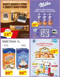 BENE Nápoje leták Strana 18: Snickers creamy peanut butter €14,00, Benefit syrovátkový nápoj mango & maracuja €15,50