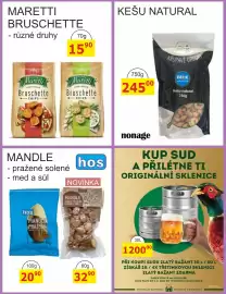 BENE Nápoje leták Strana 22: Hos mandle pražené med a sůl €20,90, Maretti bruschette €15,90