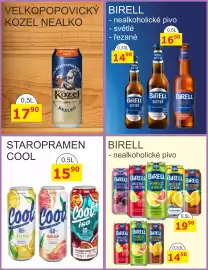 BENE Nápoje leták Strana 23: Staropramen cool €15,90, Birell nealkoholické pivo €19,90