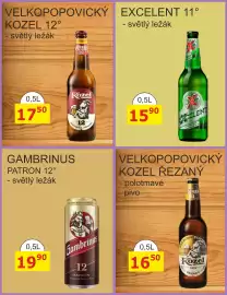 BENE Nápoje leták Strana 25: Excellent €15,90, Gambrinus 12 Patron €19,90