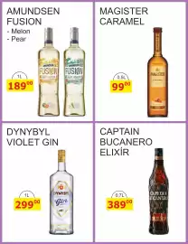 BENE Nápoje leták Strana 34: Magister caramel €99,00, Captain Bucanero Elixir €389,00