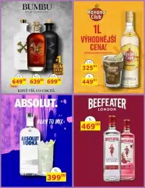 BENE Nápoje leták Strana 37: Absolut vodka €399,00, Bumbu rum company €639,00