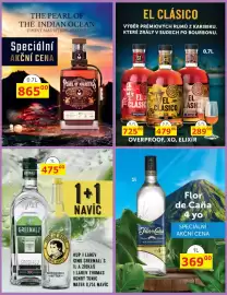 BENE Nápoje leták Strana 43: Greenall's ginu €475,00, Flor de Caña 4 yo €369,00