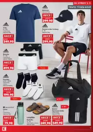 Kaufland leták týden 36 Strana 13: Adidas ponožky €199,90, Adidas triko €349,90