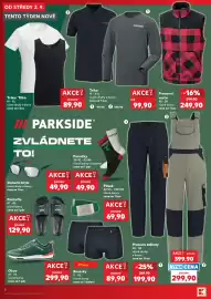Kaufland leták týden 36 Strana 2: Pantofle €129,90, Parkside obuv €299,90