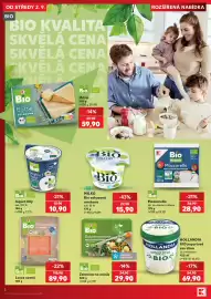Kaufland leták Strana 2: BIO Máslo €59,90, Mozzarella €28,90