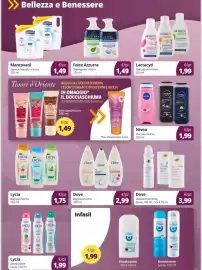 Volantino Prodet Pagina 9: Dove Bagnoschiuma €2,99, Nivea Docciaschiuma €1,99