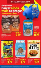 Folheto Lidl | Especial DTP Página 11: Crownfield corn flakes €1,39, Crownfield granola sem açúcar adicionado €1,79
