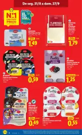 Folheto Lidl | Especial DTP Página 4: Milbona iogurte líquido de frutos silvestres €1,25, Milbona iogurte com proteína €0,59