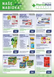 PharmaPoint leták Strana 1: Olynth HA nosní sprej €139,00, Paralen grip chřipka a bolest €189,00