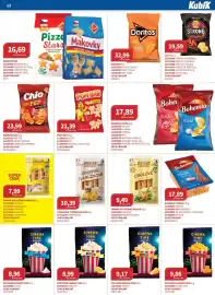Kubík potraviny leták Strana 13: Cinema Time sýrový €9,17, Popcorn cinema time €8,99