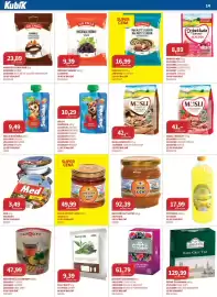 Kubík potraviny leták Strana 14: Bonavita musli crunchy jahoda €41,00, Drana černý čaj €9,39