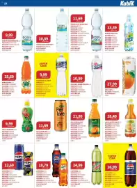 Kubík potraviny leták Strana 23: Hello hustý sirup €28,49, Poděbradka jemně perlivá €9,99