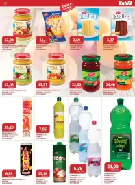 Kubík potraviny leták Strana 37: Be In! energetický nápoj €6,89, Džus 100% jablko €23,16