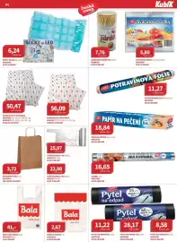 Kubík potraviny leták Strana 41: Bala igelitová taška €41,00, Bala taška s uchem €2,67