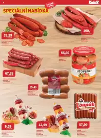 Kubík potraviny leták Strana 9: Vahala utopenci €66,69, Dunajská klobása €32,99