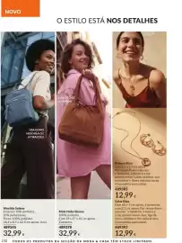 Catálogo Avon Página 150: Mala Hobo Sienna €32,99, Mochila Solene €32,99