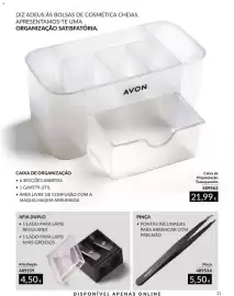 Catálogo Avon Página 207: Afia duplo avon €4,50, Pinça avon €5,50